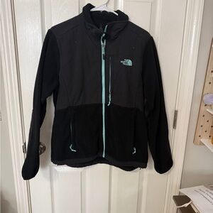 The North Face Women's Black and Teal Ski Jacket
